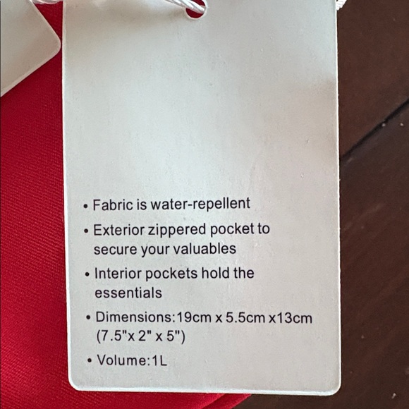 NWT. Lululemon Red Belt Bag - Picture 4 of 4